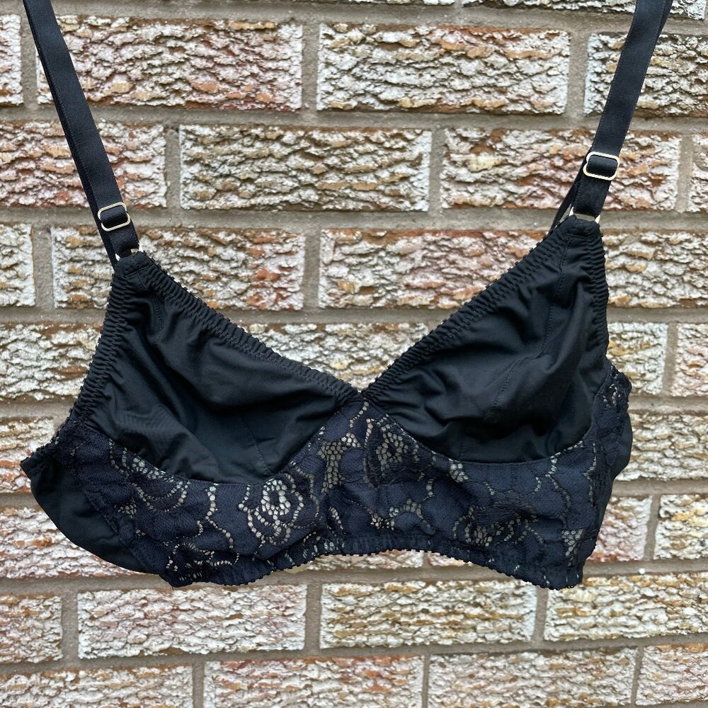 Fortnight Black Lace Bra 36A